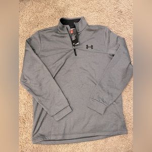 New with Tags Mens Under Armour cold gear loose fit quarter zip size Large